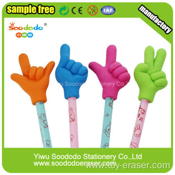 Cute Rubber Eraser For Pencil WIth Finger Shape